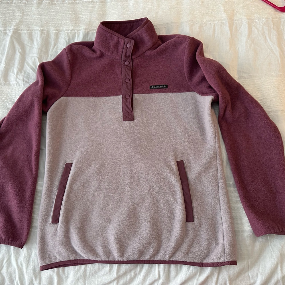 Women’s Columbia quarter snap fleece sweater